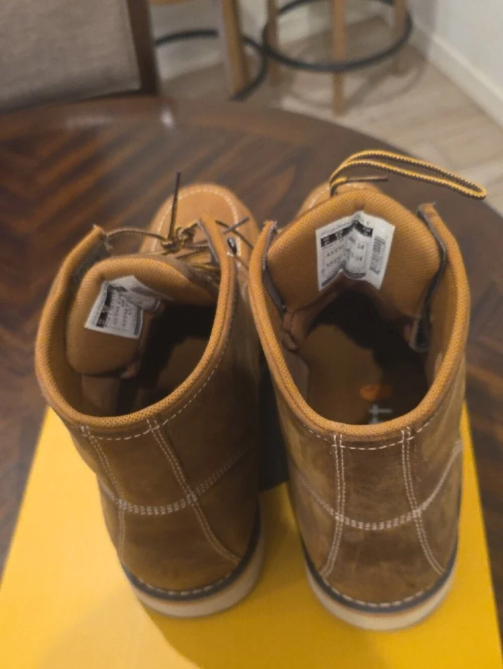 Carhartt Tan Moc Toe Waterproof Work Boots